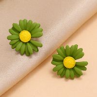 Fashion New Trend Simple Earrings Nihaojewelry Wholesale Sweet Sen Super Sunflower Daisy Flower Earring main image 4