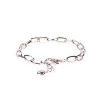 Fashion Color-protected Electroplated Hip Hop Style Cross Chain Love Bracelet Nihaojewelry Wholesale sku image 2