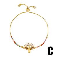 Européen Et Américain Bracelet Croix-frontière New Love Bracelet Réglable Arc-en-bracelet Maman Vierge Bracelet En Gros Brc08 sku image 2