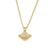 Cruz Collar Coreano Planeta Diamante Colgante Collar Yiwu Nihaojewelry Nuevos Accesorios Al Por Mayor sku image 1