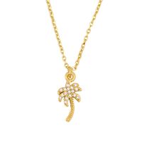 New Accessories Yiwu Nihaojewelry Coconut Tree Pendant Necklace Korean Small Necklace Fine Jewelry Wholesale sku image 1