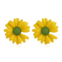 Fashion New Trend Simple Earrings Nihaojewelry Wholesale Sweet Sen Super Sunflower Daisy Flower Earring sku image 1