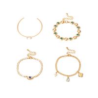 Fashion Jewelry Nihaojewelry Wholesale Square Gemstone Set Bracelet Multi-mang Star Micro Bracelet main image 3
