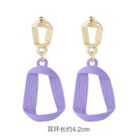 Fashion 925 Silver Needle Earrings Yiwu Nihaojewelry Wholesale New Purple Simple Earrings Korean Flower Earrings sku image 13