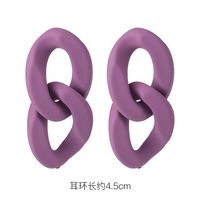 Fashion 925 Silver Needle Earrings Yiwu Nihaojewelry Wholesale New Purple Simple Earrings Korean Flower Earrings sku image 8