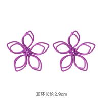 Fashion 925 Silver Needle Earrings Yiwu Nihaojewelry Wholesale New Purple Simple Earrings Korean Flower Earrings sku image 10