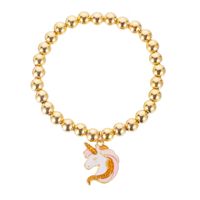 Nouveau Dessin Animé Bijoux Mignon Licorne Collier Bracelet Extensible Anneau Croix-frontière Vente Chaude Ornement En Gros sku image 2