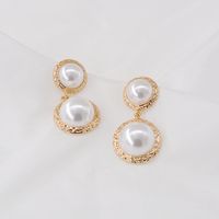 S925 Silver Post Korean New Lady Round Baroque Sterling Silver Pearl Earrings Nihaojewelry Wholesale main image 1