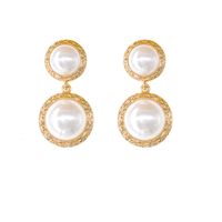 S925 Silver Post Korean New Lady Round Baroque Sterling Silver Pearl Earrings Nihaojewelry Wholesale main image 6