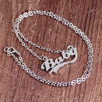 New Simple Letters Baby Necklace Mother&#39;s Day Gift Necklace Nihaojewelry Wholesale main image 3