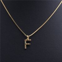 Neue Heiß Verkaufte Mikro Eingelegte Zirkonium Halskette Englische Buchstaben Halskette Necklace sku image 6