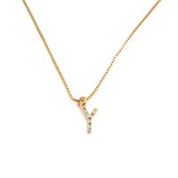 Neue Heiß Verkaufte Mikro Eingelegte Zirkonium Halskette Englische Buchstaben Halskette Necklace sku image 25