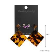 New Popular Geometric Acrylic Sheet Tassel Earrings Combined Pearl Earrings Set Nihaojewelry Wholesale sku image 3