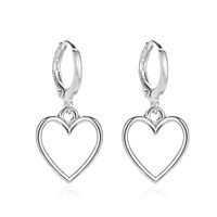 New Fashion Simple Hollow Love Earrings Wild Metal Peach Heart Earrings Wholesale Nihaojewelry sku image 2
