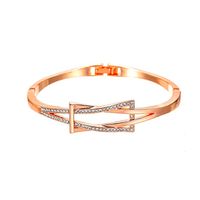 New Bracelet Nihaojewelry Fashion Geometric Cross Bracelet Knotted Simple Commuter Diamond Bracelet Wholesale sku image 2