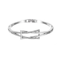 New Bracelet Nihaojewelry Fashion Geometric Cross Bracelet Knotted Simple Commuter Diamond Bracelet Wholesale sku image 1