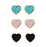 Simple Heart-shaped Small Stud Earrings Nhgo143091 sku image 1