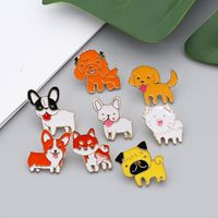 Cartoon Cute Brooch Dog Poodle Golden Retriever Wangxing Man Brooch Clothing Accessories Nihaojewelry Wholesale main image 1