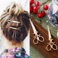 Korean Fashion Creative Word Clip Hair Clip Cute Scissors Cheap Hair Clip Nihaojewelry Wholesale main image 1