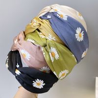 Korea Dongdaemun Neues Haarschmuck Niedliches Netz Rotes Gezeiten Haarband Kleines Gänseblümchen Blume Haar Höhle Breites Kreuz Stirnband main image 4