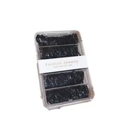 Korea New Simple Portable High Elastic Disposable Hair Rope Set Color Black Boxed Cheap Scrunchies Wholesale main image 6