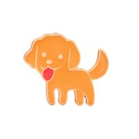 Cartoon Cute Brooch Dog Poodle Golden Retriever Wangxing Man Brooch Clothing Accessories Nihaojewelry Wholesale sku image 2