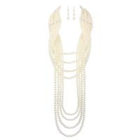 Europäische Und Amerikanische Übertriebene Kreative Mehr Schicht Ige Perlenkette Set Lange Pullover Halskette Schmuck Großhandel 3080 main image 1