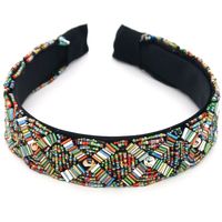 Stained Glass Rice Beads Headband Handmade Christmas Headband Nihaojewelry Wholesale main image 3