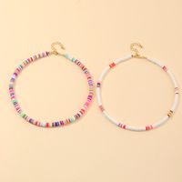 New Simple Bohemian Fashion Terracotta Necklace Color Choker Neck Chain Nihaojewelry Wholesale sku image 5