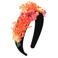 Baroque Crystal Flower Exaggerated Headband Color Geometric Flower Ball Headband Nihaojewelry Wholesale sku image 5