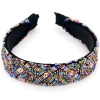 Stained Glass Rice Beads Headband Handmade Christmas Headband Nihaojewelry Wholesale sku image 3