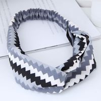 Fashion Sweet Wide-sided Platonic Hair Band  Hair Band Nihaojewelry Wholesale Cross Elastic Wide-brimmed Hair Accessories Hair Band main image 4