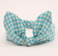 New Cute Baby Children&#39;s Hair Accessories Cotton And Linen Stripes Dot Hair Band Baby Headband Wholesale sku image 4