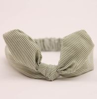 New Cute Baby Children&#39;s Hair Accessories Cotton And Linen Stripes Dot Hair Band Baby Headband Wholesale sku image 6