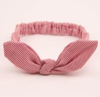 New Cute Baby Children&#39;s Hair Accessories Cotton And Linen Stripes Dot Hair Band Baby Headband Wholesale sku image 9