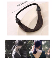 Korean Fashion Simple Wig Hair Band Hair Braid Elastic Hair Scrunchies Nihaojewelry Wholesale main image 1
