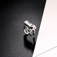 European New Trend Punk Retro Cute Hippo Ring Men And Women Animal Ring Foreign Trade Popular Style main image 5
