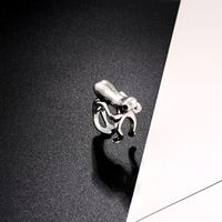 Nueva Tendencia Europea Punk Retro Lindo Anillo De Hipopótamo Hombres Y Mujeres Anillo Animal Comercio Exterior Estilo Popular main image 5