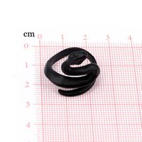 European Trend Vintage Ring Black Frosted Simulated Snakes Ring Opening Adjustable Animal Ring Cross-border Sold Jewelry main image 3