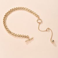 Fashion Jewelry Creative Gold Long Pendant Necklace New Personality Clavicle Chain Wholesale Nihaojewelry main image 3