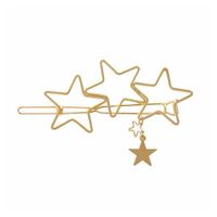Fashion Retro Hairpin Five-pointed Star Hairpin Geometric Love Top Clip Hairpin Metal Hair Accessories Wholesale Nihaojewelry main image 5