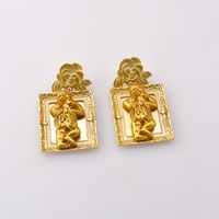 Angel Earrings Korean Temperament Fashion Angel Frame Retro Earrings First Face Thin New Tide Earrings Wholesale Nihaojewelry main image 5