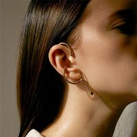 هندسية بالغت الأذن العظام كليب شخصية الأذن شنقا الأذن مجوهرات جديد موجة الأذن كليب دون مثقوب الجملة Nihaojewelry main image 1
