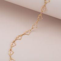Fashion Jewelry Sweet Hollow Single-layer Clavicle Necklace Simple Geometric Small Love Chain Necklace Wholesale Nihaojewelry main image 4