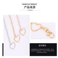 Explosion Models Love Waist Chain Simple Wild Decorative Dress Fashion Metal Thin Belt Ladies Spot Wholesale Nihaojewelry main image 3