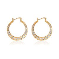 Fashion Style Simple Earrings Classical Exaggerated Hollow Large Circle Earrings Ear Buckle Explosion Accessories Wholesale Nihaojewelry sku image 1