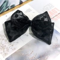 Korean Explosions Wave Dot Mesh Yarn Bow Fabric Hair Accessories Ponytail Fashion Lady Eugen Yarn Hairpin Wholesale Nihaojewelry main image 4