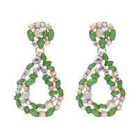 Fashion Earrings Exaggerated Geometric Water Drop Earrings Diamond Personalized Retro Earrings Jewelry Wholesale Nihaojewelry main image 2