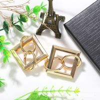 Intellectual Elegant Geometric Diamond Earrings Temperament Long Section Fashion High Sense Japanese And Korean Temperament Fresh And Versatile Wholesale Nihaojewelry main image 4