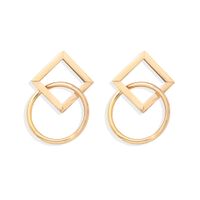 Minimalist Geometric Hollow Earrings Wild Round Diamond Long Earrings Creative Fashion Trendy Earrings Wholesale Nihaojewelry main image 1